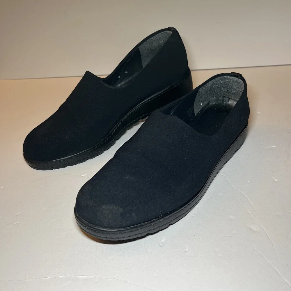 STUART WEITZMAN  Black Women's Slip Ons Slides QUALITY SZ 8W